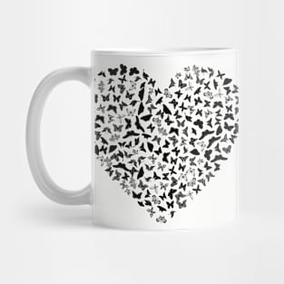 Corazon con mariposas Mug